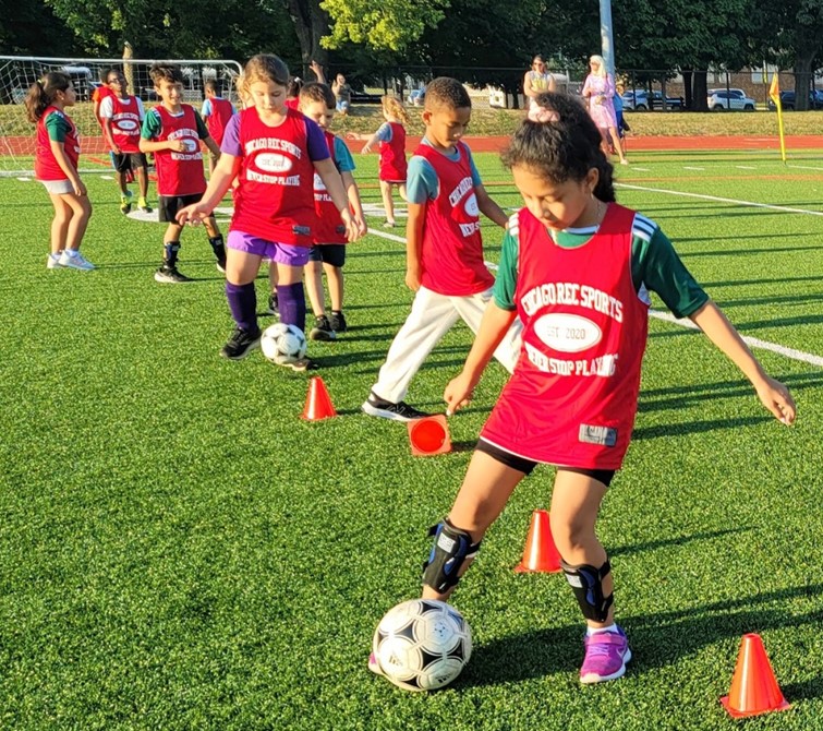 Kids soccer with Chicago Rec Sports